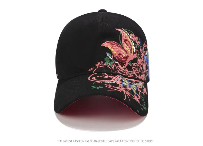 Embroidered Butterfly Baseball Caps for Women — feature 21