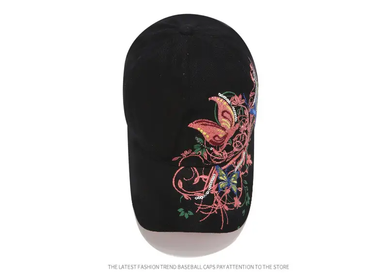 Embroidered Butterfly Baseball Caps for Women — feature 22