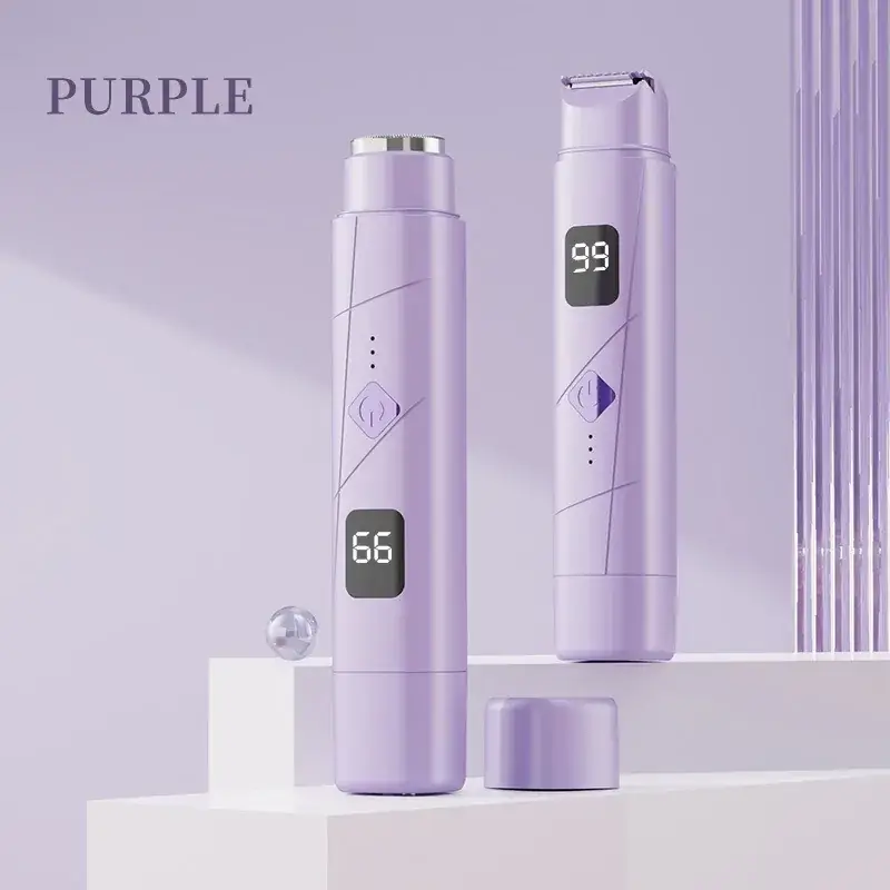 Purple Full-Body Electric Hair Shaver with 5 Attachments - Image 7