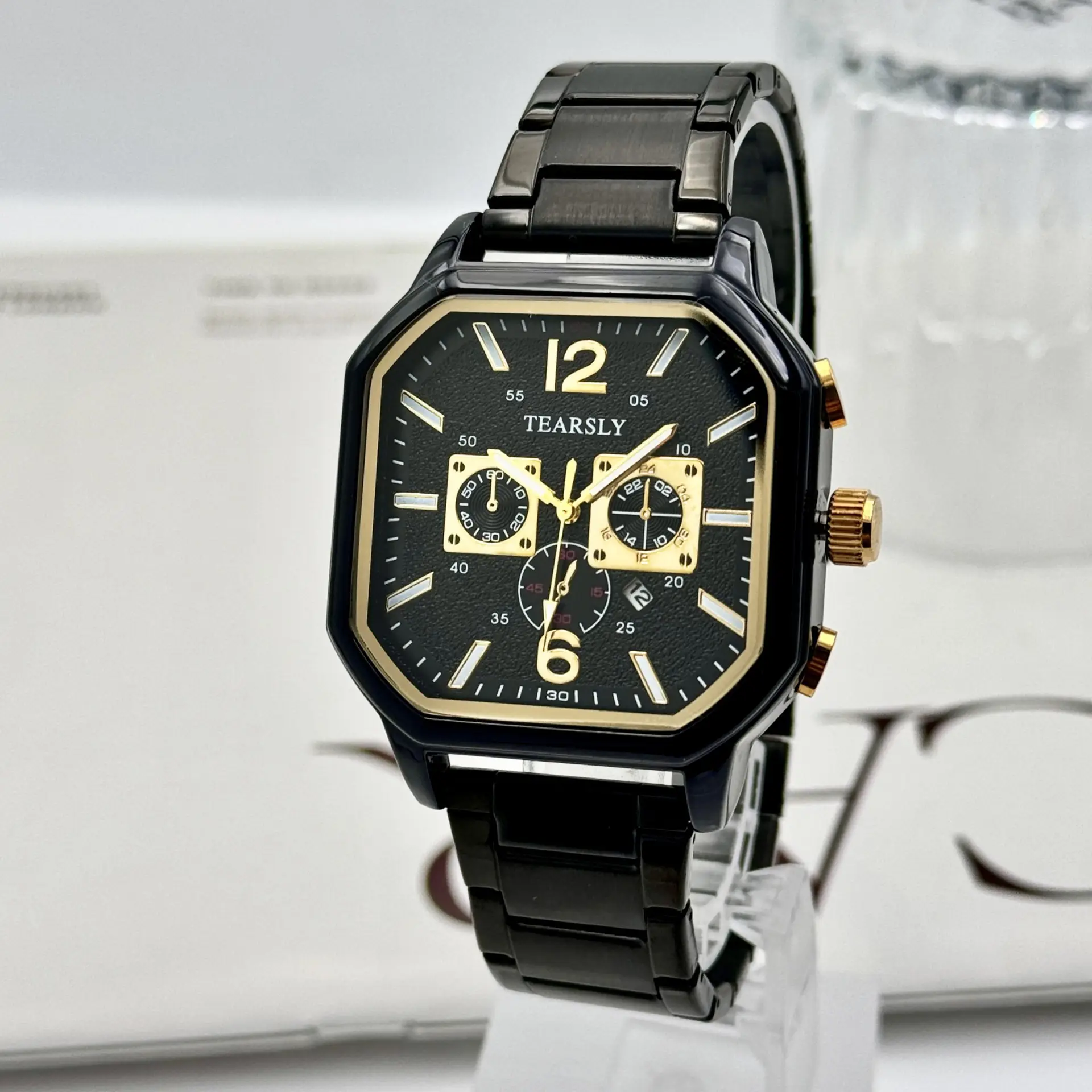 Luminous Quartz Sports Men's Square Watch with Calendar — feature 15