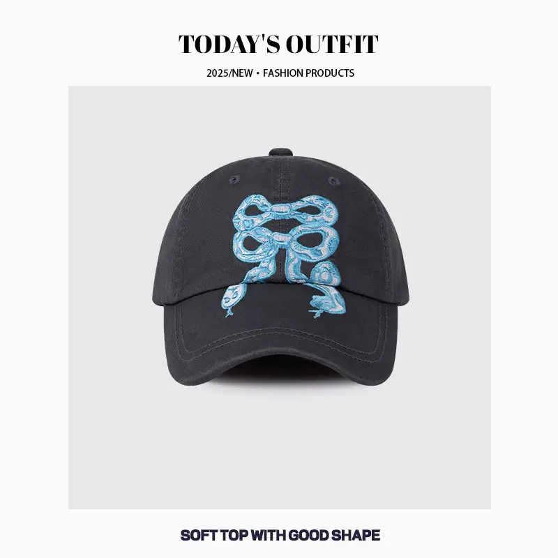 2025 Snake Bow Embroidered Baseball Cap Women - Image 6