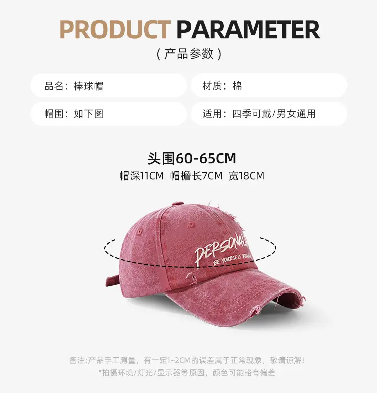 Women American Style Retro Baseball Cap 2025 Small — feature 16