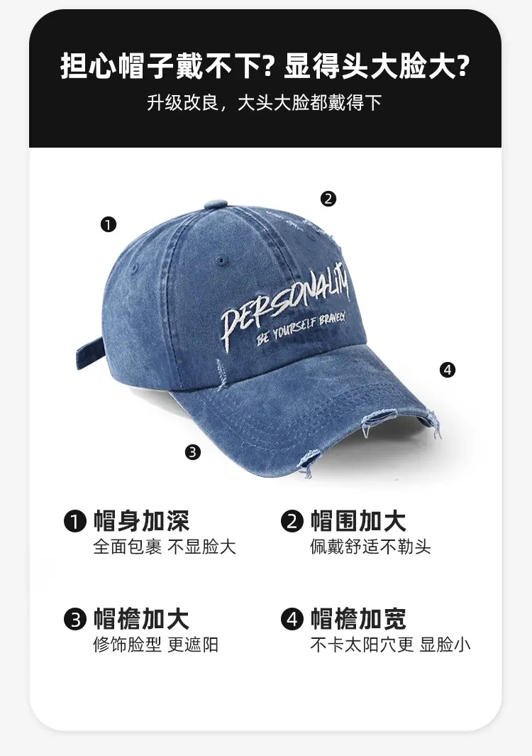 Women American Style Retro Baseball Cap 2025 Small — feature 4