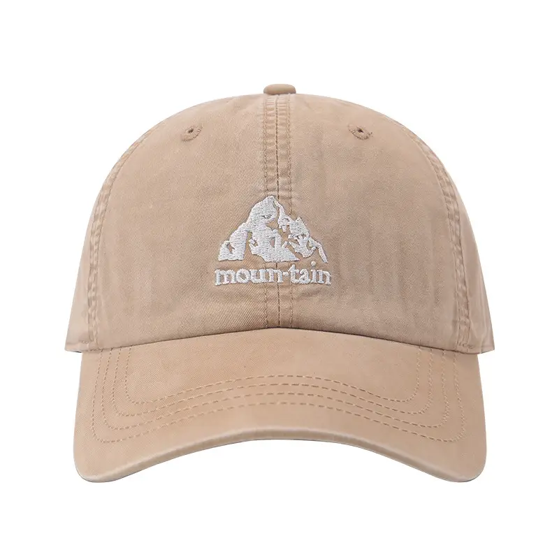 Men's Brown Mountain Embroidered Baseball Cap 36-86CM - Image 13