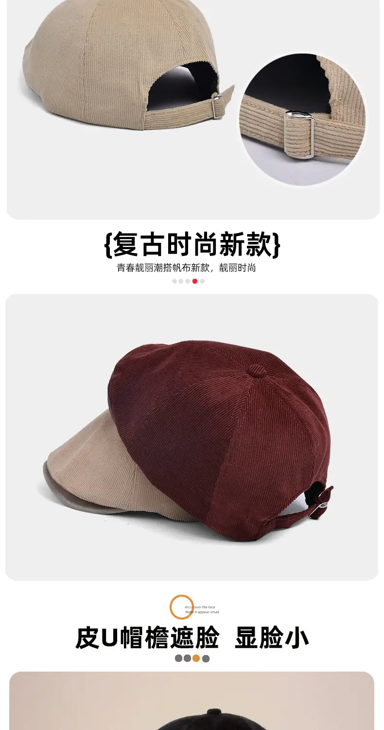 British Style Retro Progressive Cap for Girls — feature 3