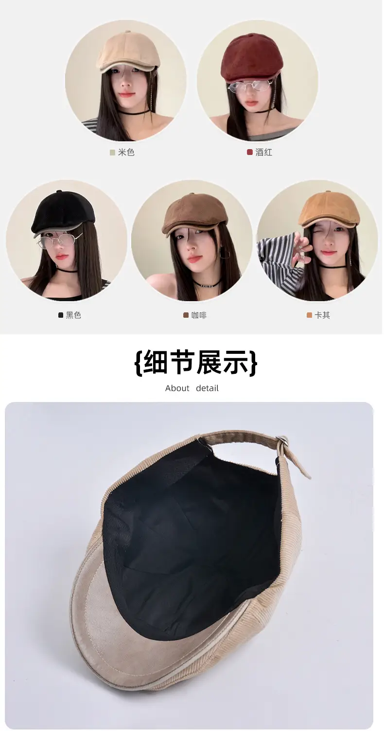 British Style Retro Progressive Cap for Girls — feature 5