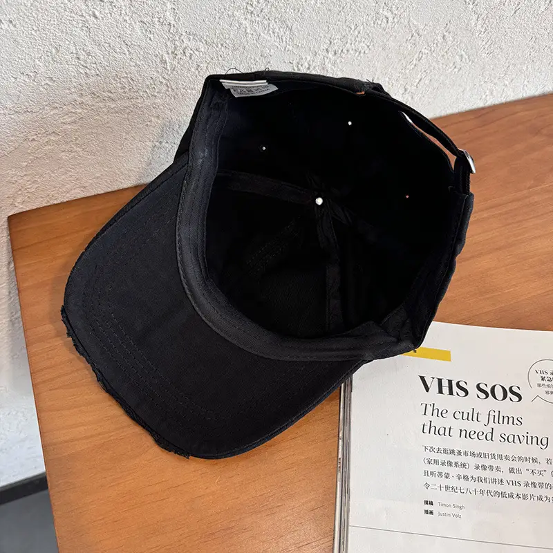 Black Embroidered Cap for Men Women Dept Lane — feature 8