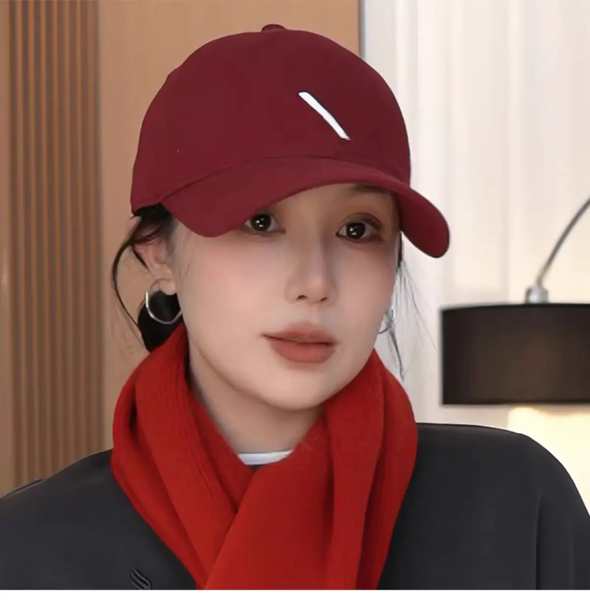 2025 Spring Korean Style White Baseball Cap for Women — feature 11
