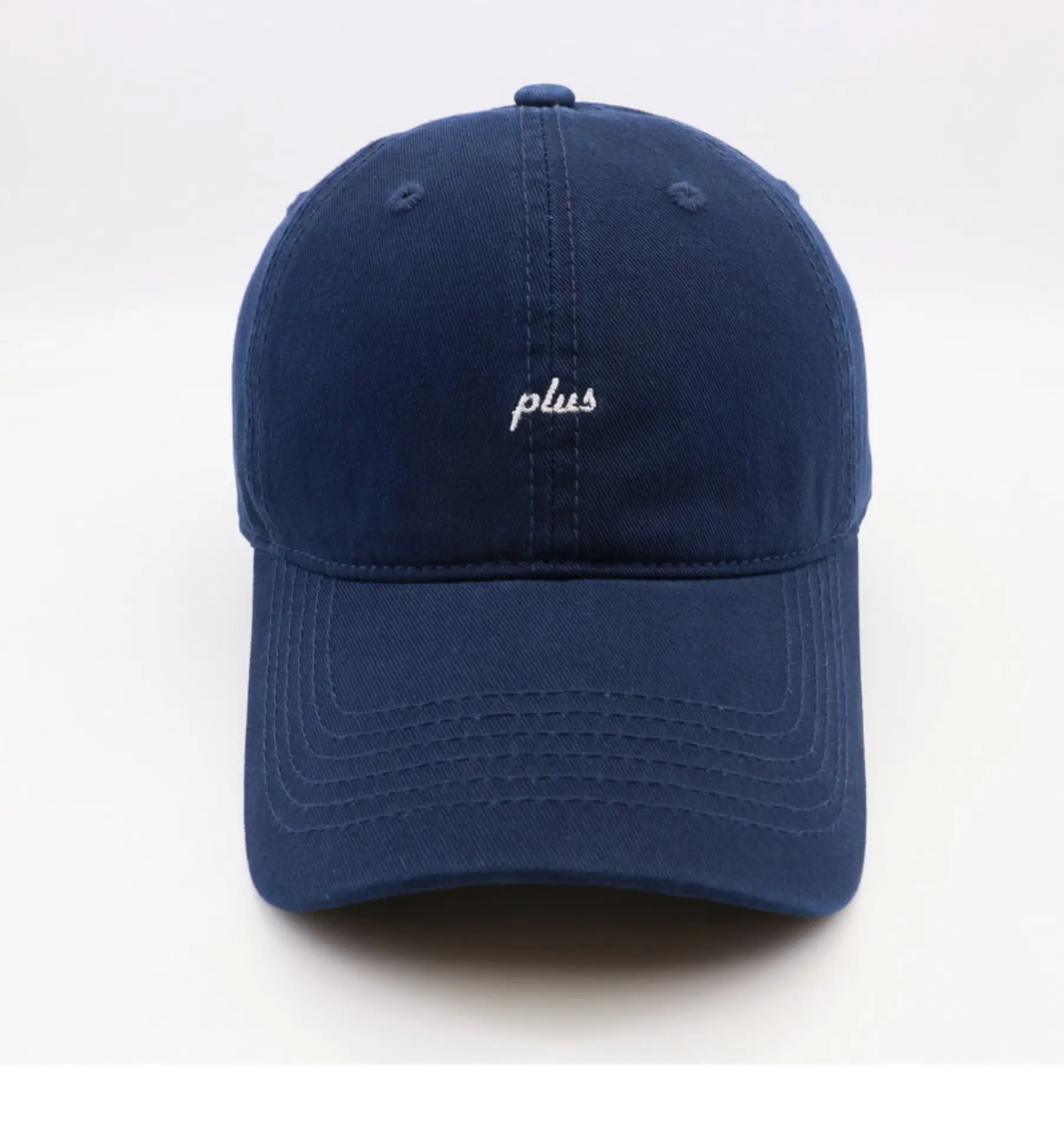 Men Grey Plus Embroidered Baseball Cap — feature 1