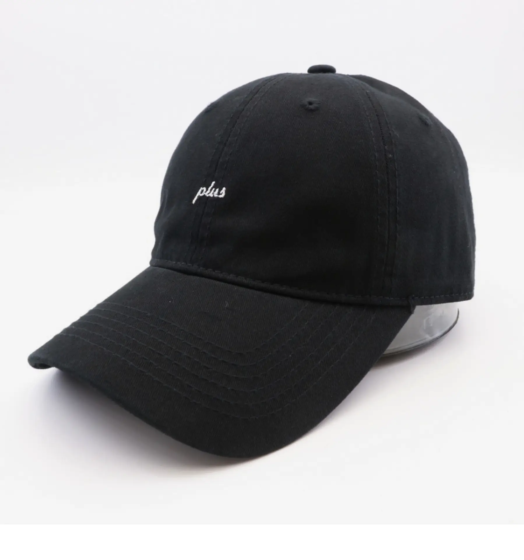 Men Grey Plus Embroidered Baseball Cap — feature 11
