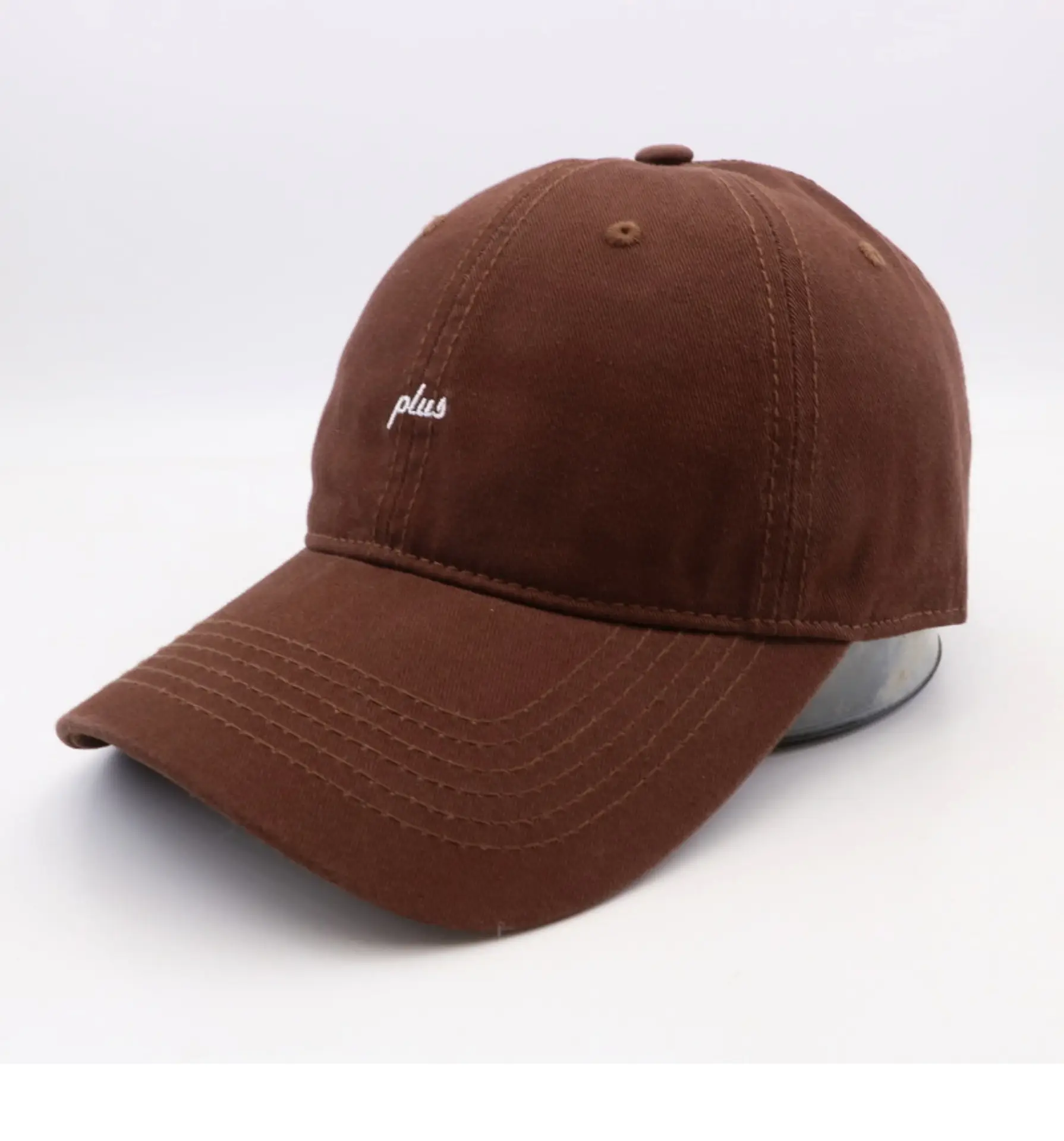 Men Grey Plus Embroidered Baseball Cap — feature 13