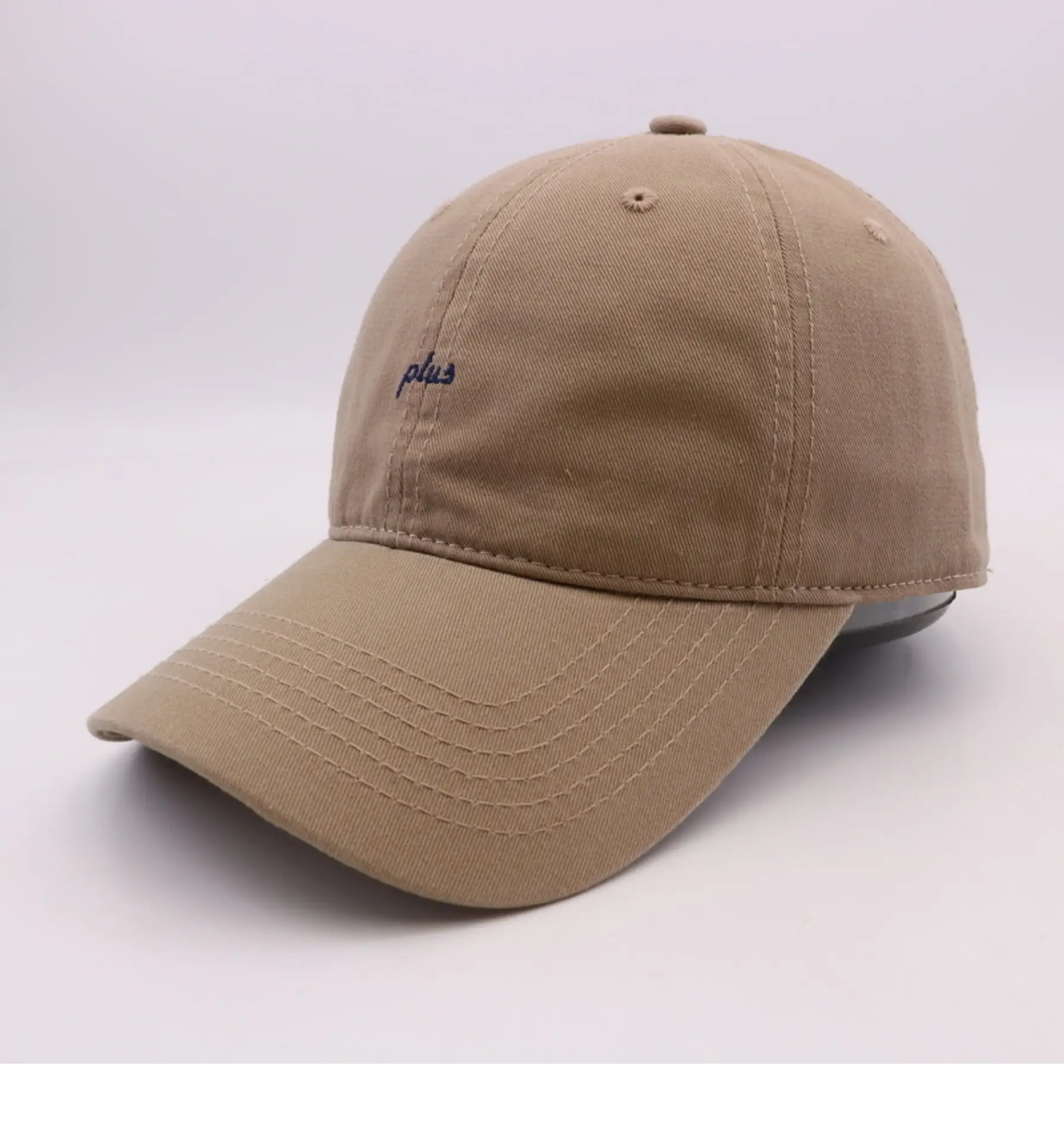 Men Grey Plus Embroidered Baseball Cap — feature 15