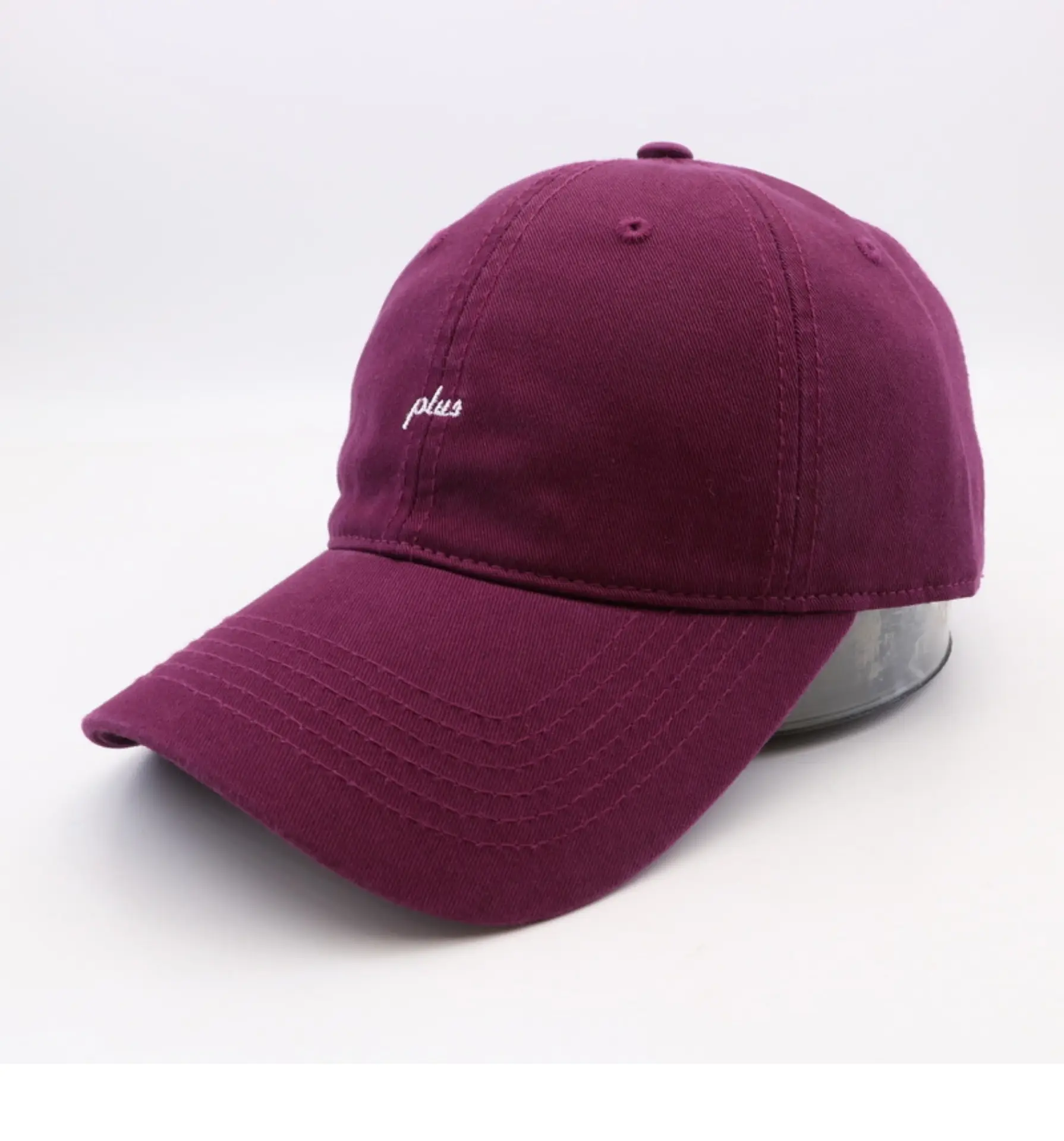 Men Grey Plus Embroidered Baseball Cap — feature 17