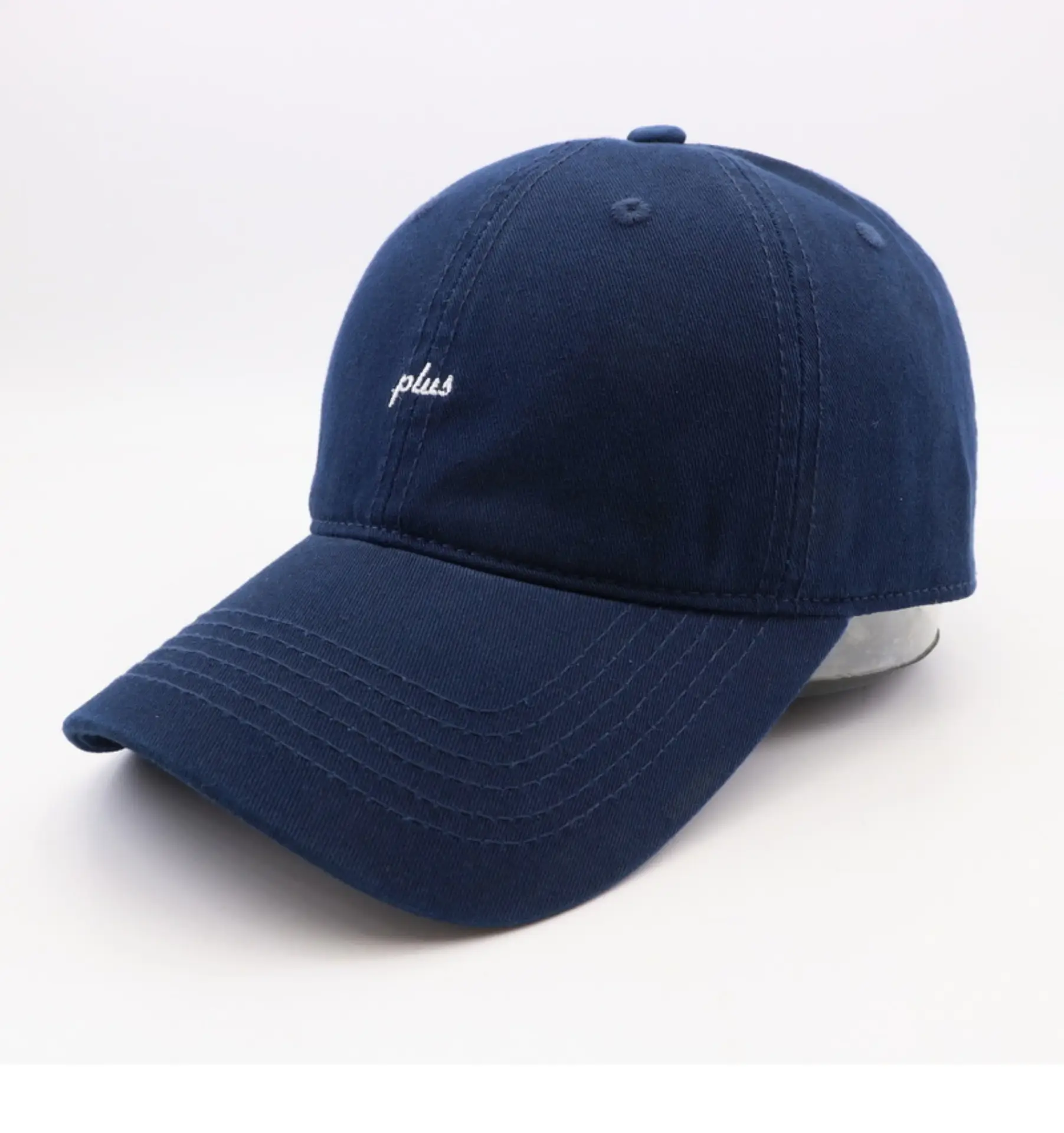 Men Grey Plus Embroidered Baseball Cap — feature 2