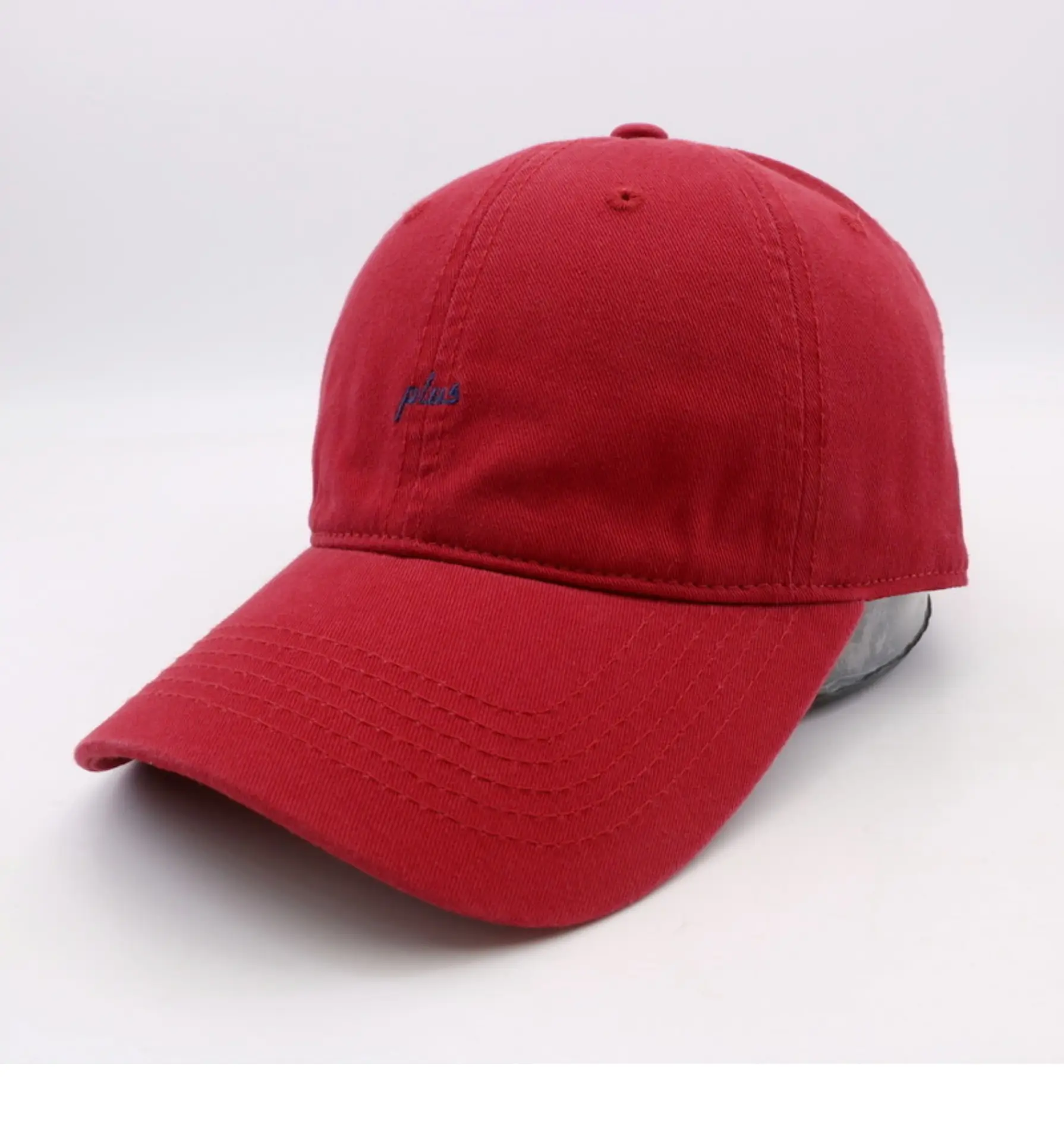 Men Grey Plus Embroidered Baseball Cap — feature 21