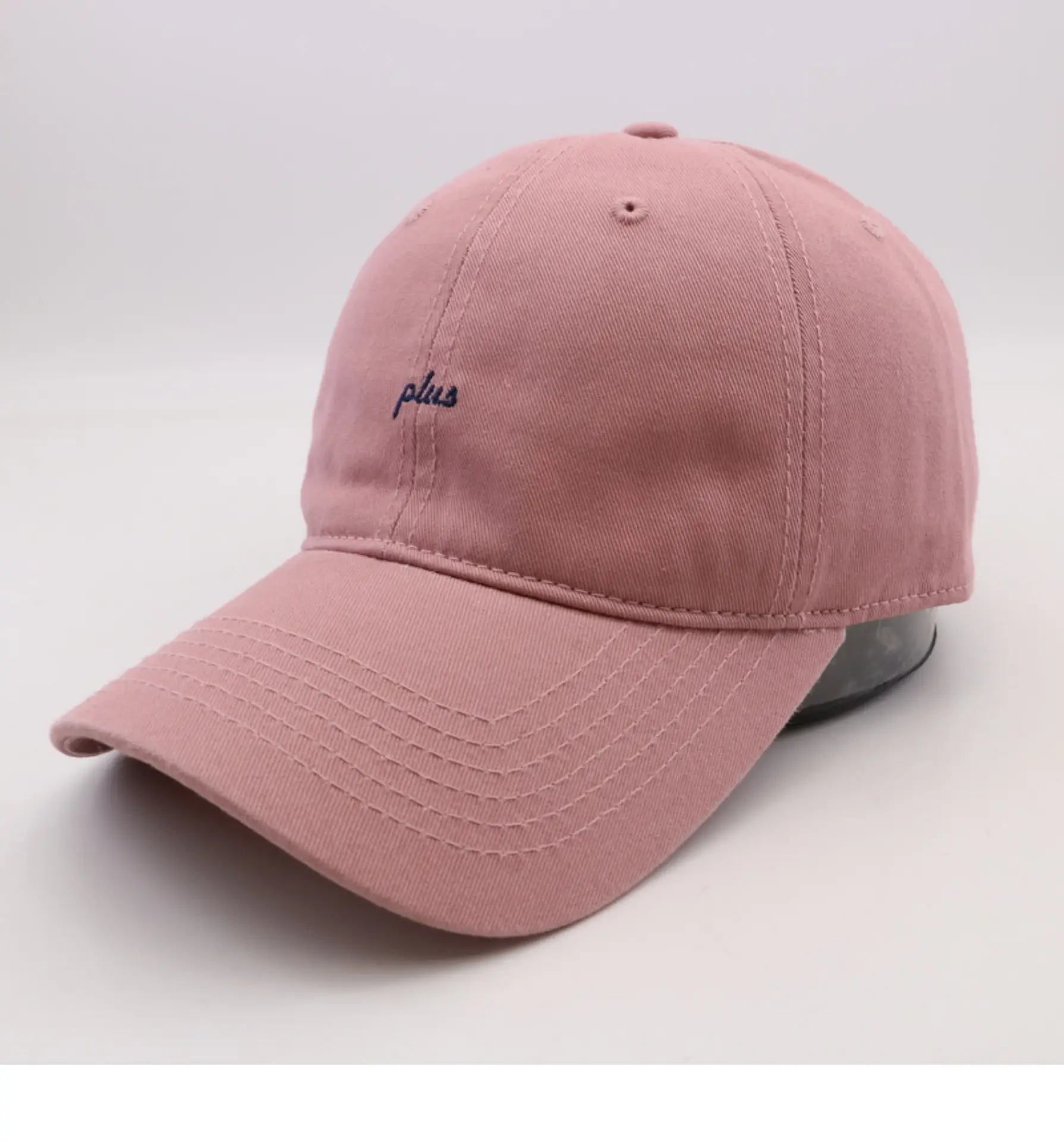 Men Grey Plus Embroidered Baseball Cap — feature 23