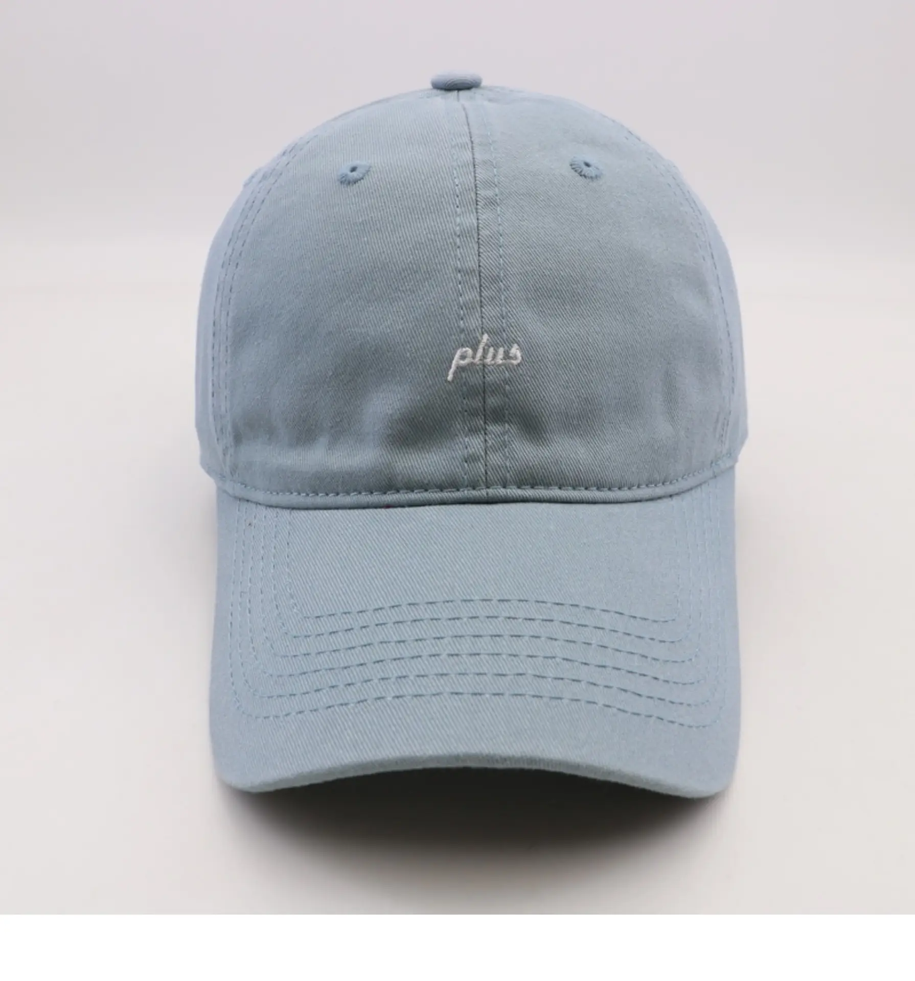 Men Grey Plus Embroidered Baseball Cap — feature 24