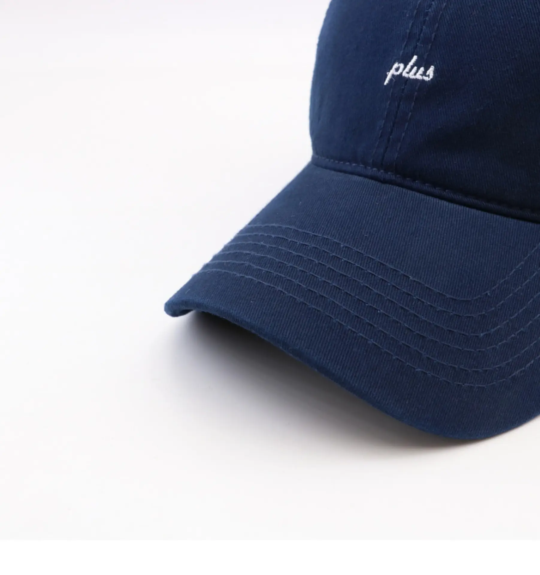 Men Grey Plus Embroidered Baseball Cap — feature 4