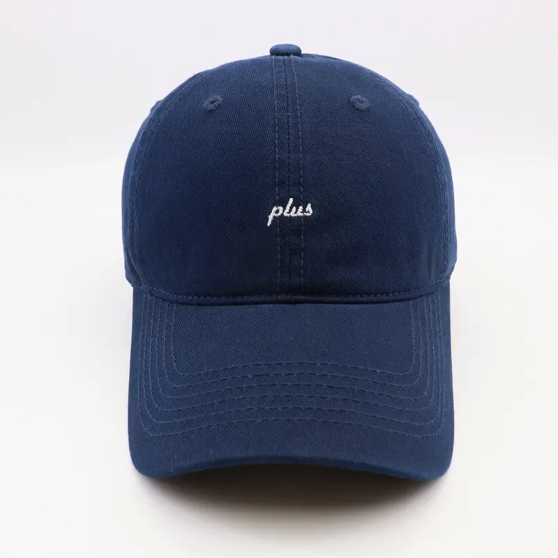 Men Grey Plus Embroidered Baseball Cap - Image 2