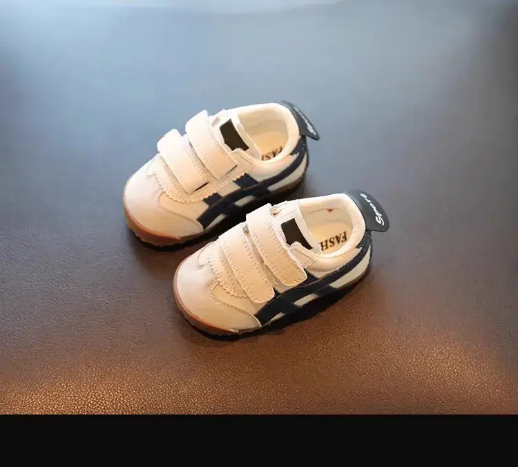 Baby Sneakers Soft Sole Green Beige Spring Autumn — feature 11