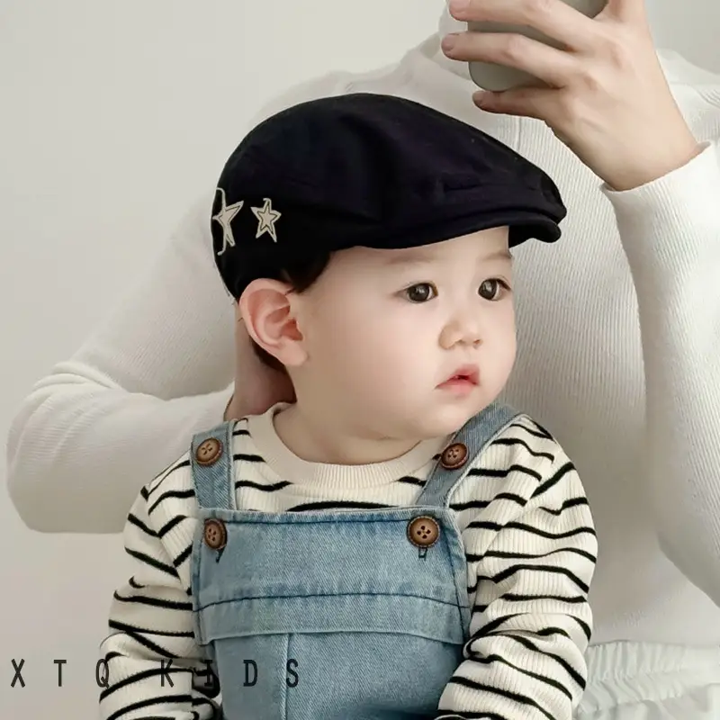 Baby Cap Five Star Embroidered Forward - Image 6