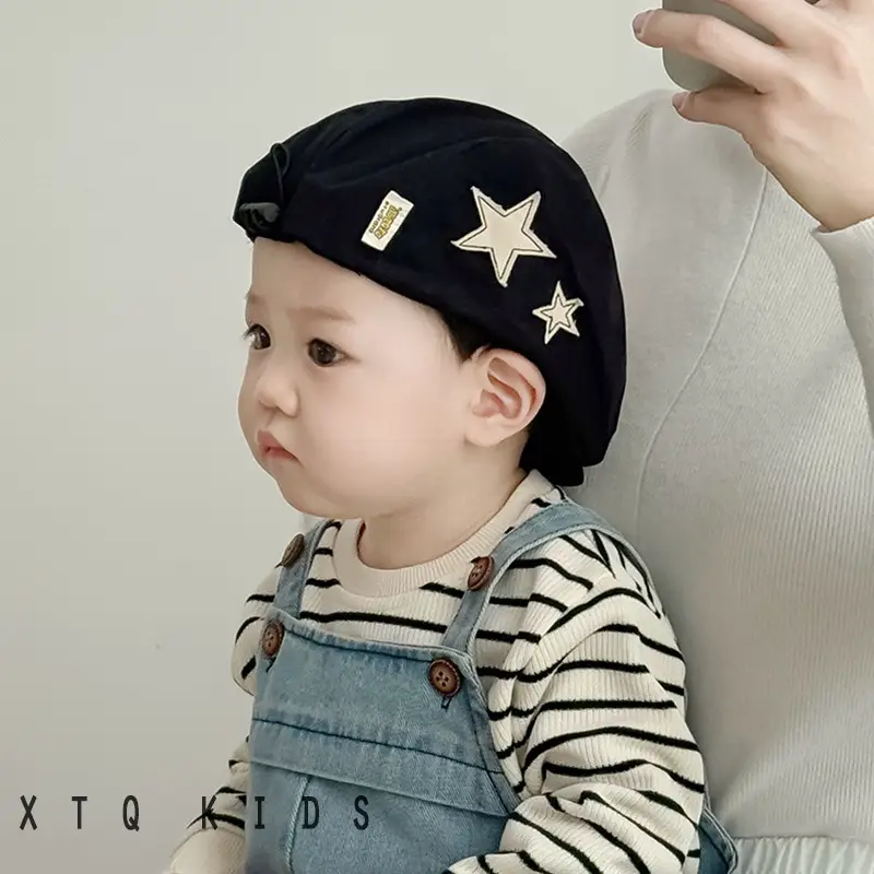 Baby Cap Five Star Embroidered Forward - Image 7