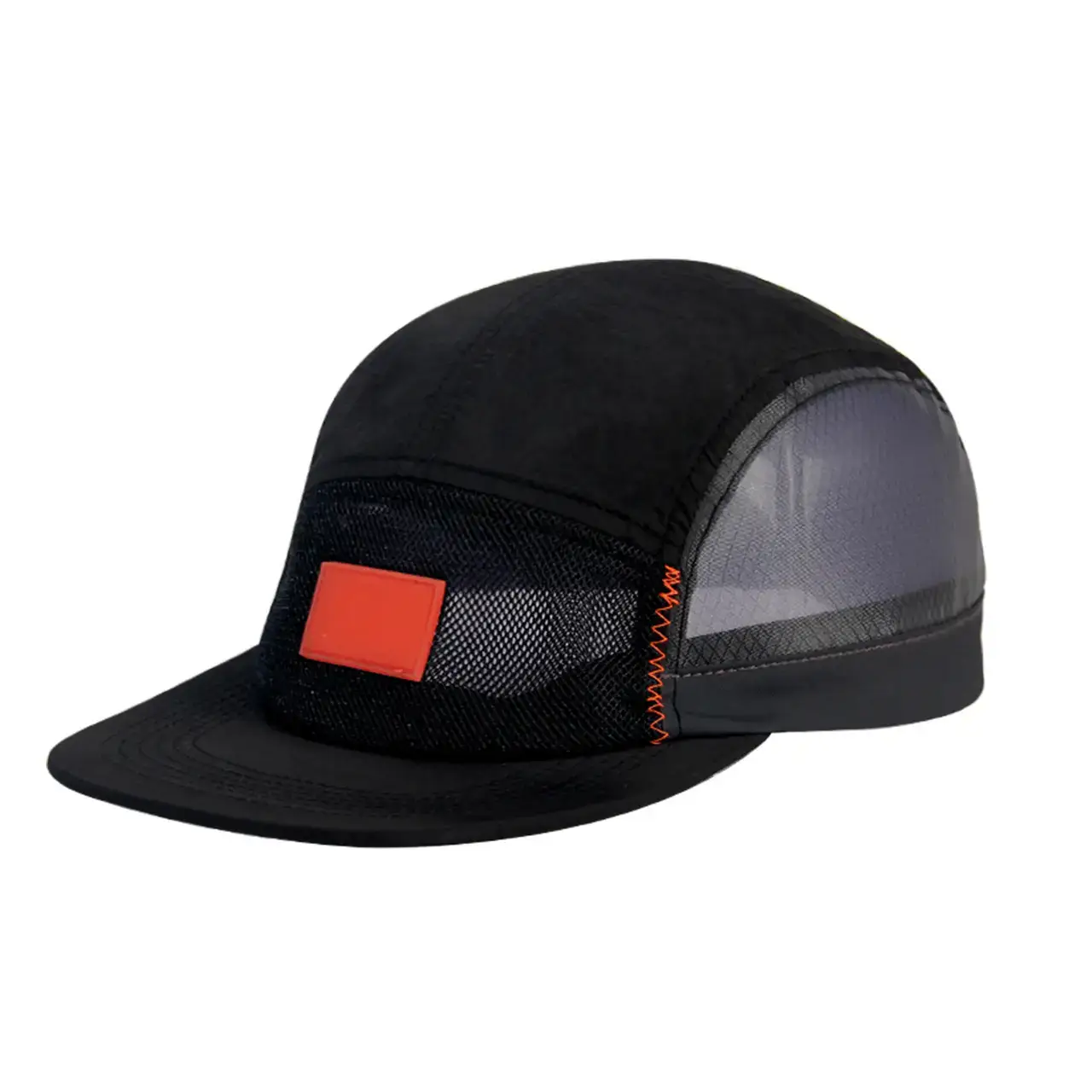 Men's White Mesh Cap with Yellow Label - Image 5