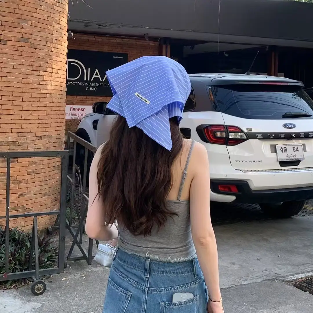 South Korea Striped Baseball Cap Sun Protection Hot Girl Street Hip Hop - Image 5
