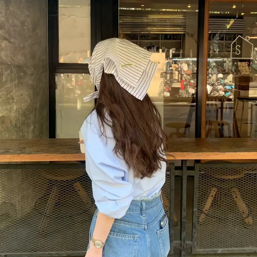 South Korea Striped Baseball Cap Sun Protection Hot Girl Street Hip Hop - Image 7