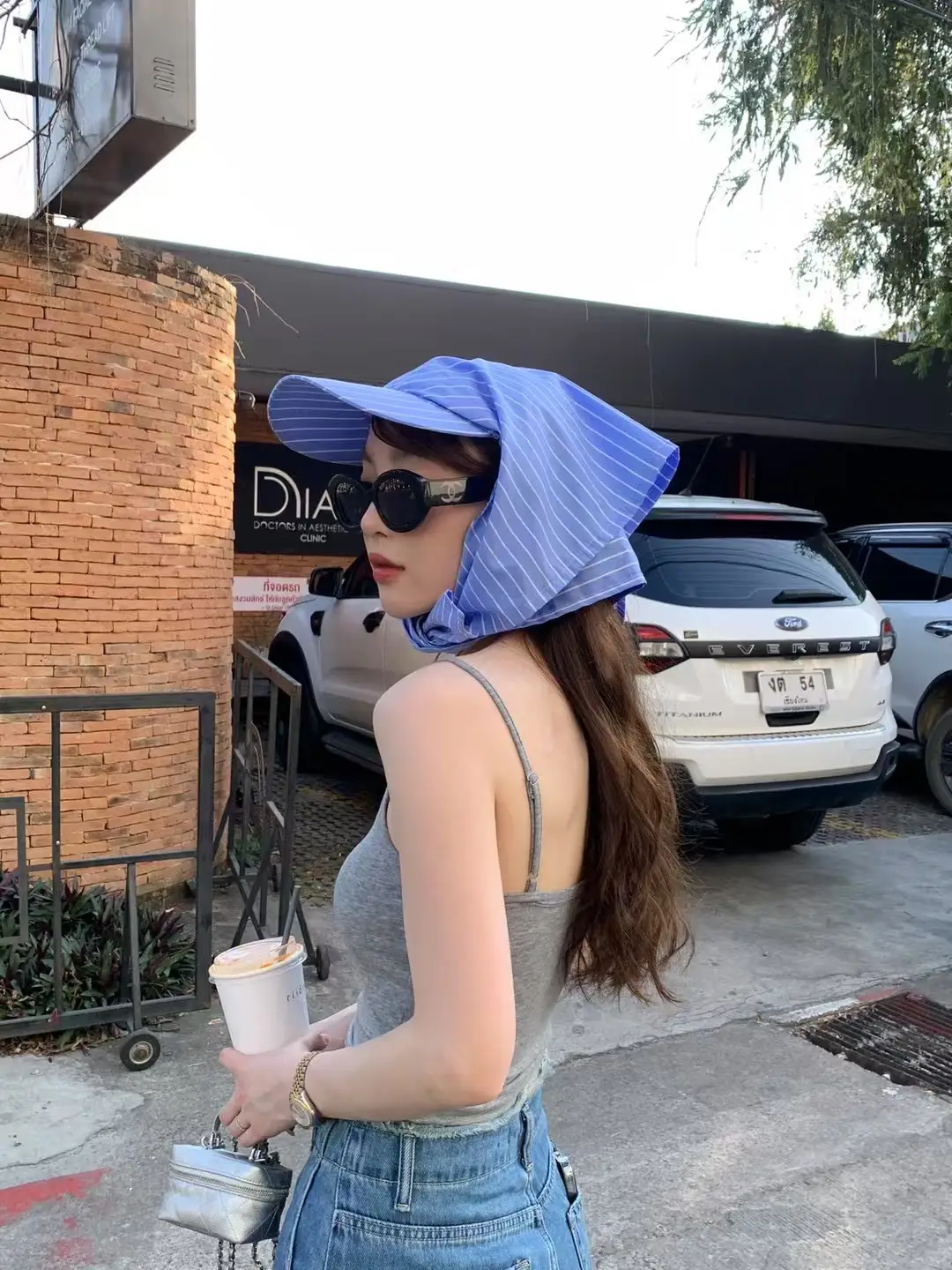 South Korea Striped Baseball Cap Sun Protection Hot Girl Street Hip Hop — feature 3