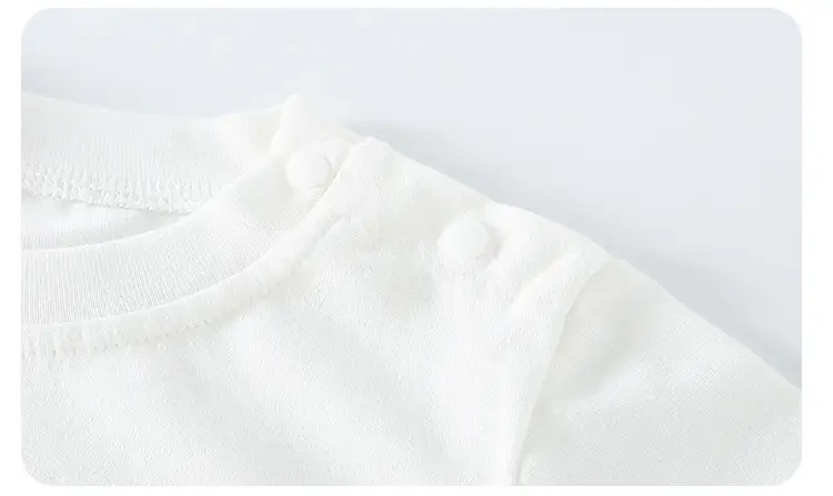 Children's White Cotton Long Sleeve T-Shirt with D Logo — feature 13