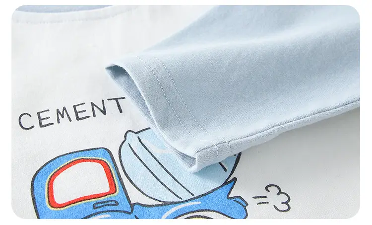 Children's Cotton Long Sleeve T-Shirt Light Blue — feature 15