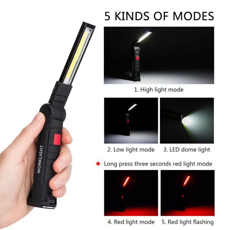Folding LED Work Light with 5 Modes - Image 4