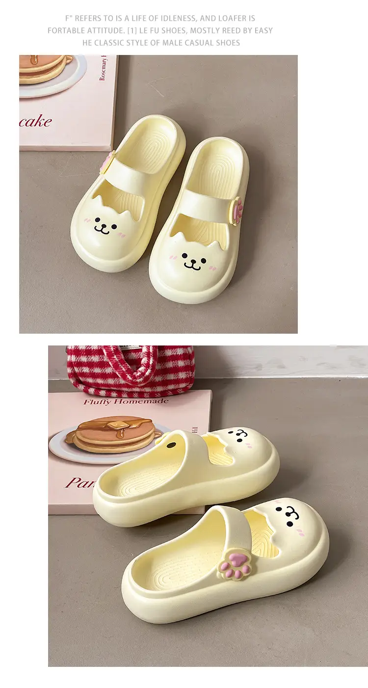 Nambo Wan Mary Jane Sandals and Slippers Women's Summer New Style Outer Wear Cat Thick Sole Slip-on Slip-on Slip-on Slip-on Toe Sandals and Slippers — feature 16