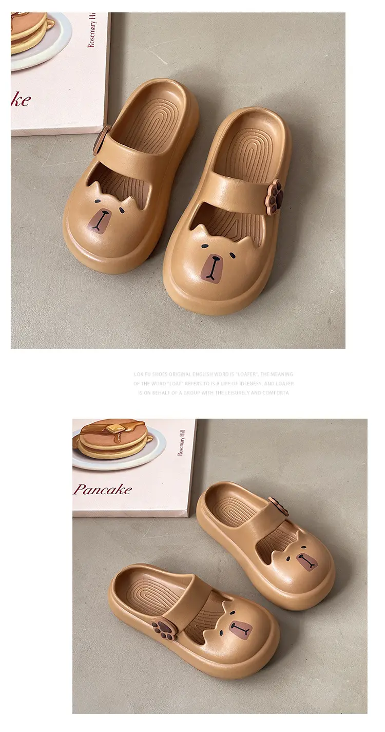 Nambo Wan Mary Jane Sandals and Slippers Women's Summer New Style Outer Wear Cat Thick Sole Slip-on Slip-on Slip-on Slip-on Toe Sandals and Slippers — feature 17