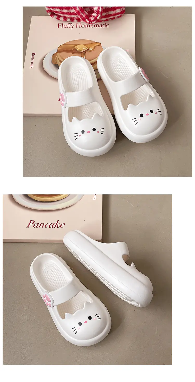 Nambo Wan Mary Jane Sandals and Slippers Women's Summer New Style Outer Wear Cat Thick Sole Slip-on Slip-on Slip-on Slip-on Toe Sandals and Slippers — feature 20
