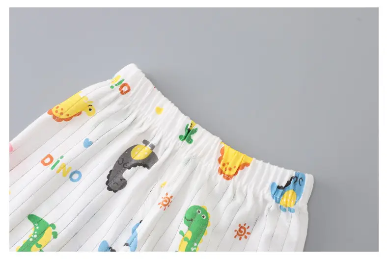 2025 Summer Cotton Vest Shorts Suit for Boys Girls — feature 15