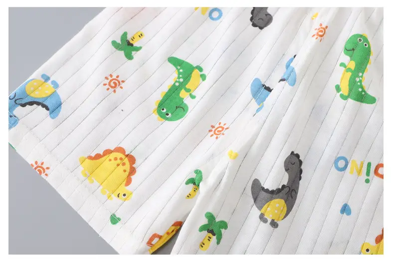 2025 Summer Cotton Vest Shorts Suit for Boys Girls — feature 17