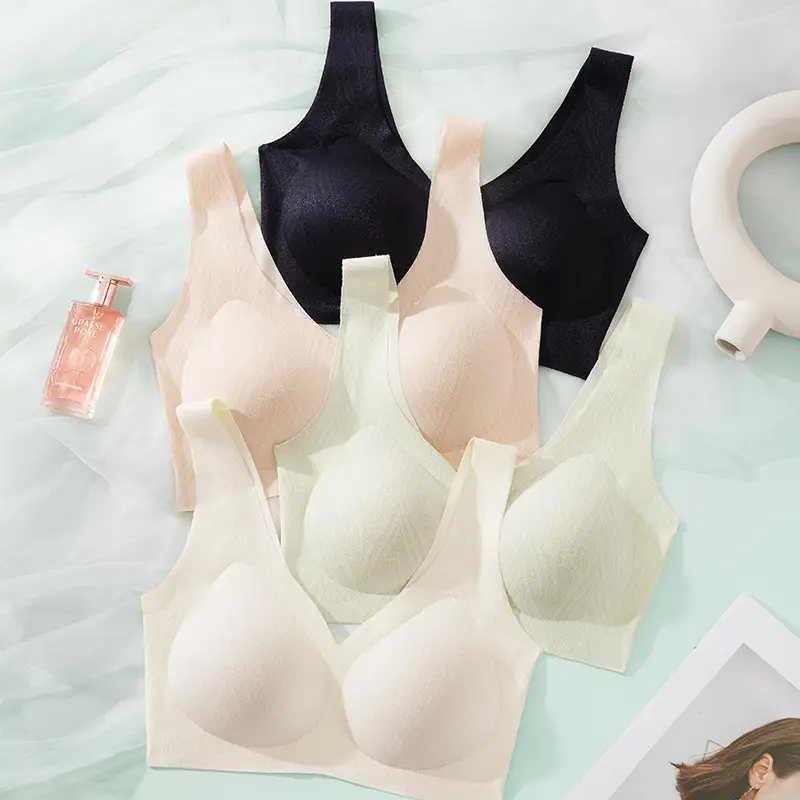 Women's Traceless Cup Underwear Cotton Small Chest Sports - Image 8