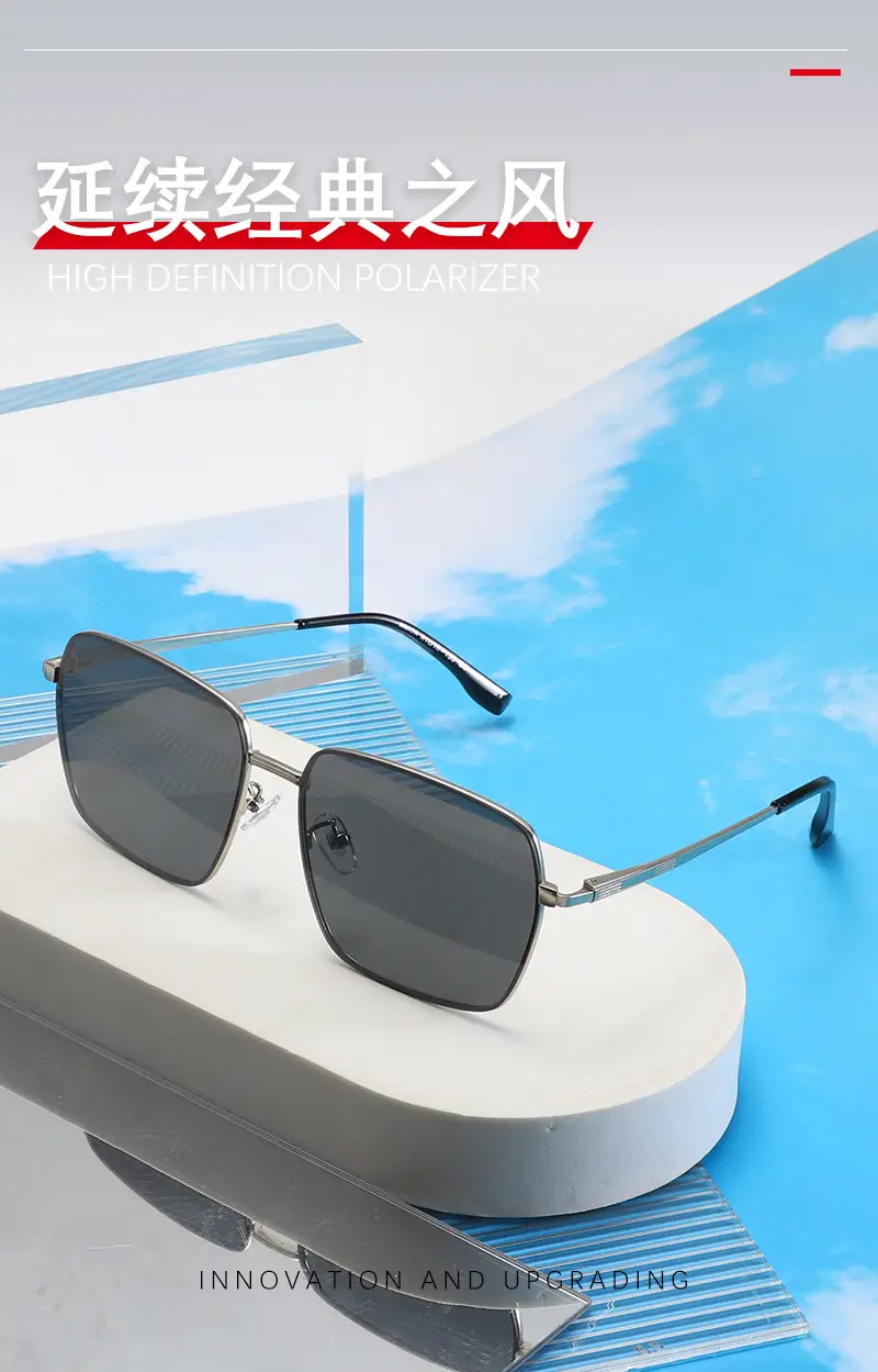 Men's Metal Aviator Sunglasses with Anti-UV Protection β feature 1