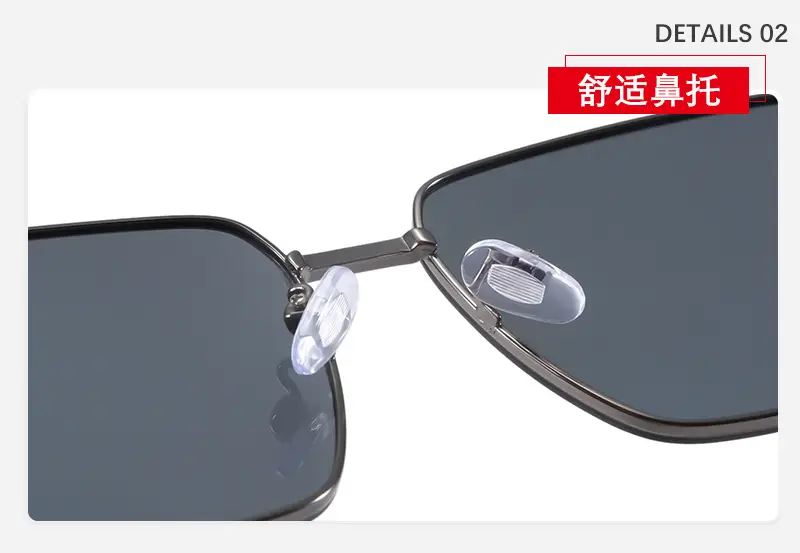 Men's Metal Aviator Sunglasses with Anti-UV Protection β feature 7