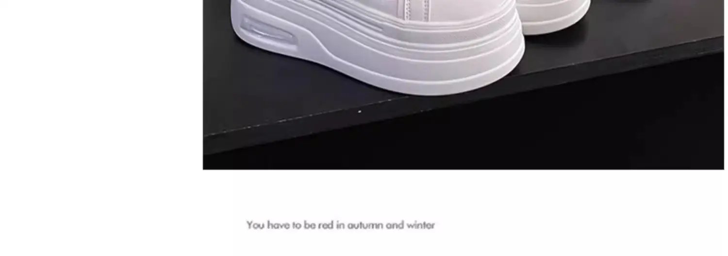 White Thick Platform Casual Women's Sneakers 2025 — feature 10