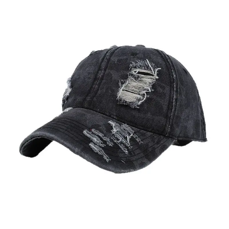 Men's Hard Top Wide Baseball Cap Retro Zebra Pattern