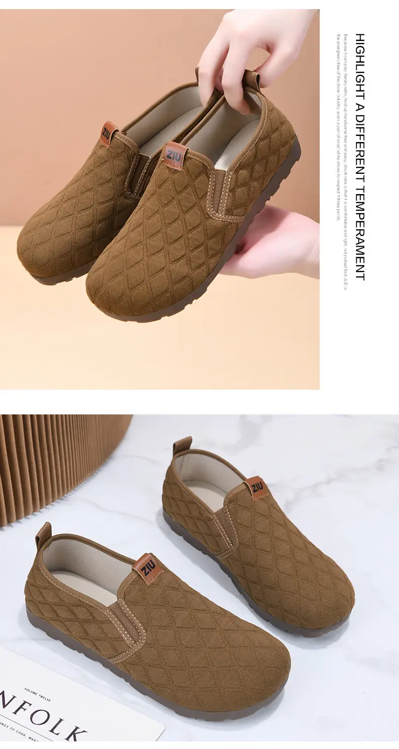 2025 New Slip-on Spring Single Shoes Mother Fashion Soft Bottom Soft Surface Comfortable Non-slip Beijing Cloth Shoes Explosions — feature 13