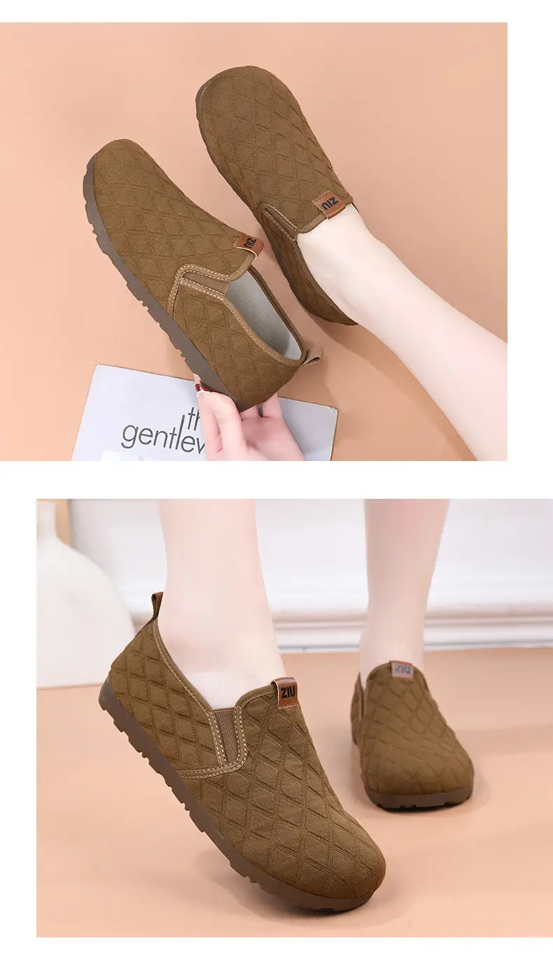 2025 New Slip-on Spring Single Shoes Mother Fashion Soft Bottom Soft Surface Comfortable Non-slip Beijing Cloth Shoes Explosions — feature 14
