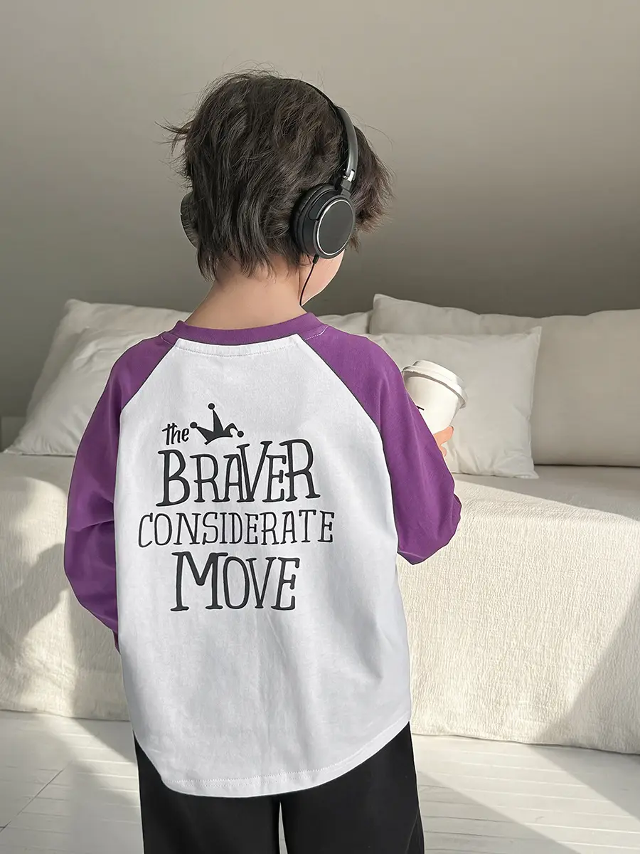 Boys Cotton Raglan Sleeve T-Shirt Set 3Pcs 10% Off