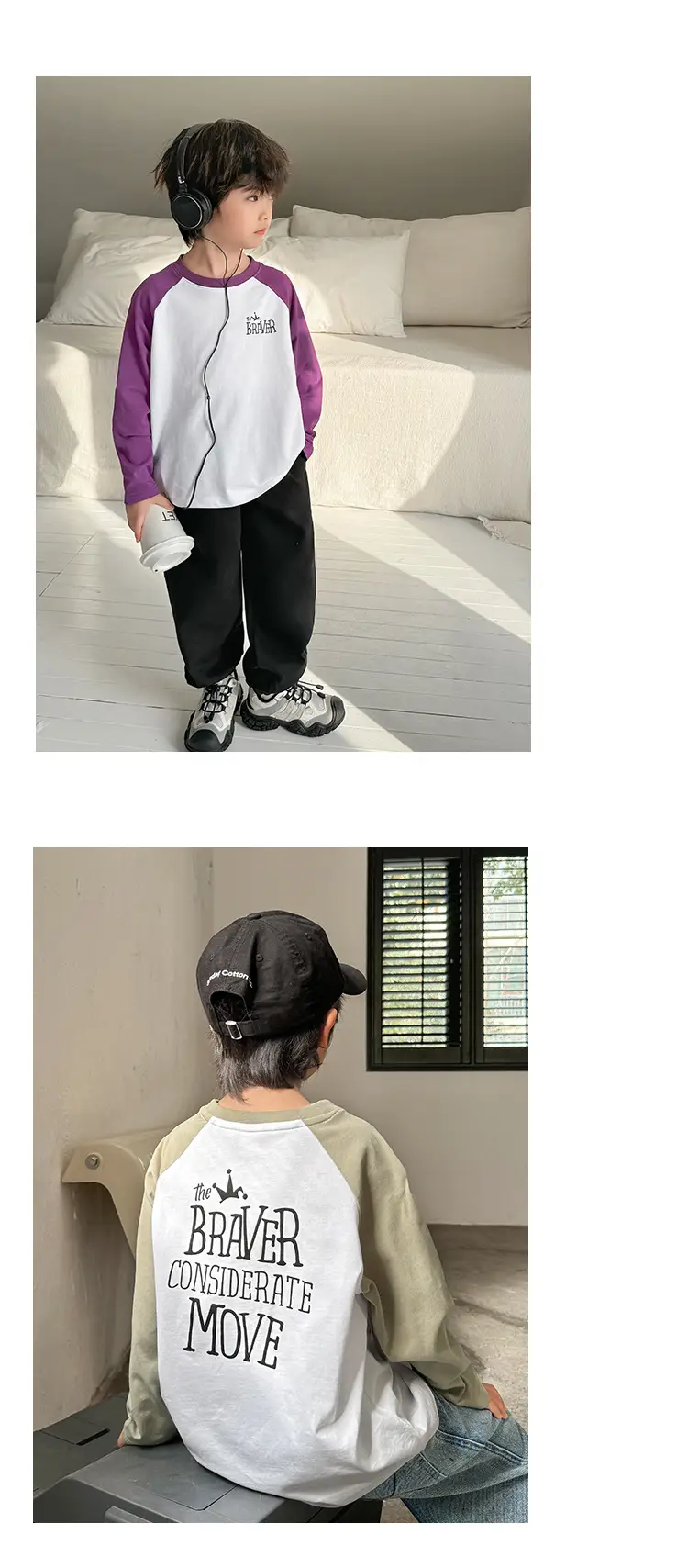 Boys Cotton Raglan Sleeve T-Shirt Set 3Pcs 10% Off — feature 11