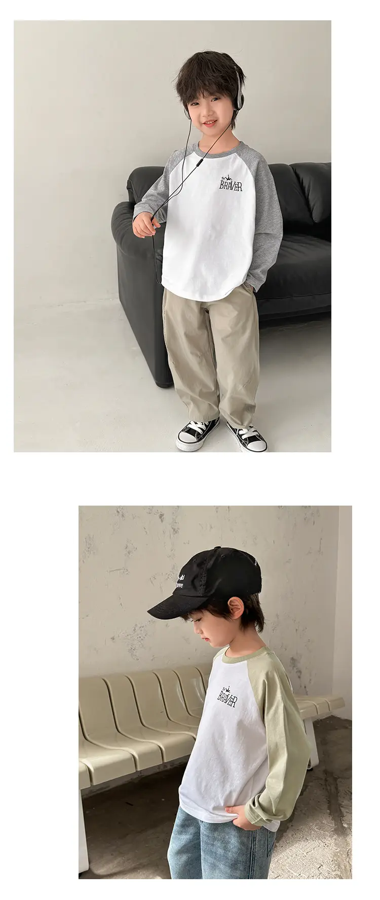 Boys Cotton Raglan Sleeve T-Shirt Set 3Pcs 10% Off — feature 12
