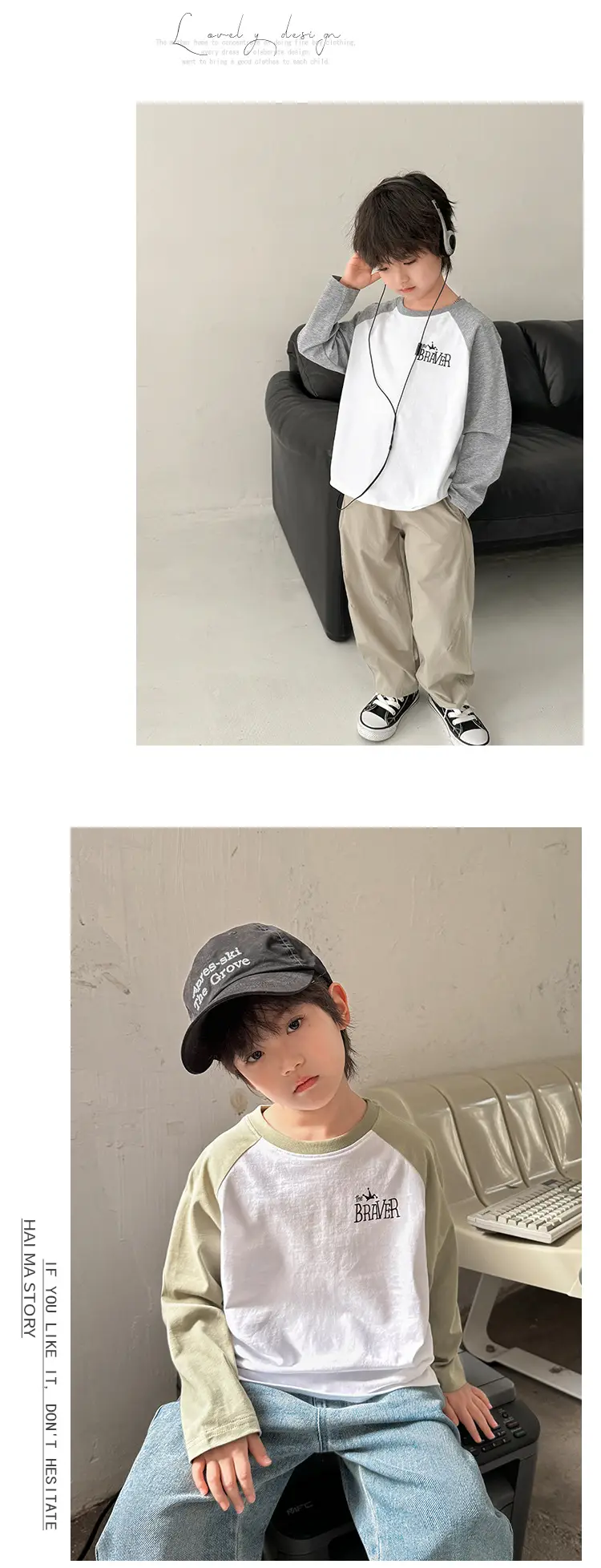 Boys Cotton Raglan Sleeve T-Shirt Set 3Pcs 10% Off — feature 8