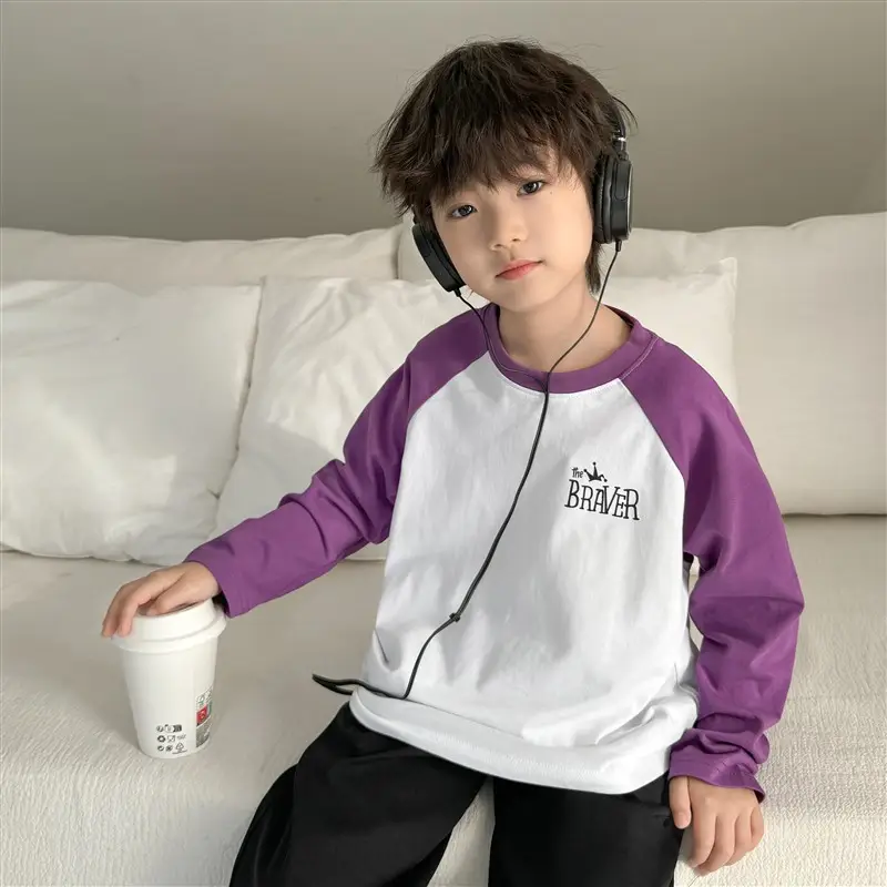 Boys Cotton Raglan Sleeve T-Shirt Set 3Pcs 10% Off